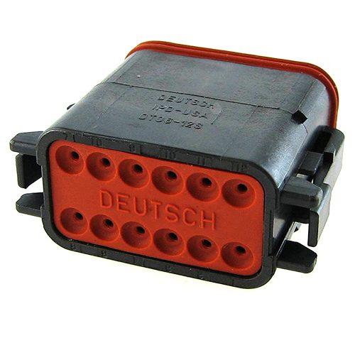 Socket Plug 12way, DT06-12S series, black