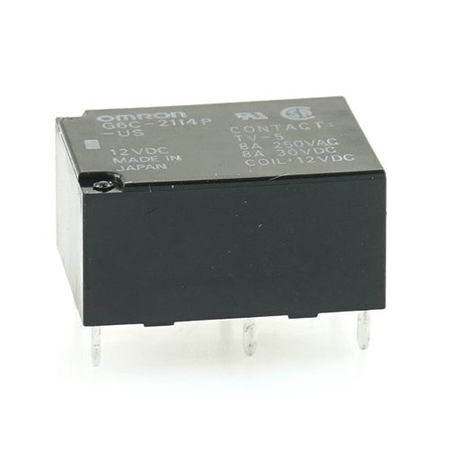 Power PCB relay 12V, 8/8A, 1x NC contact, 1x NO contact, print mounting