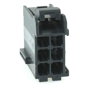 junior power timer housing for female terminals, 6-pole, grey, code A