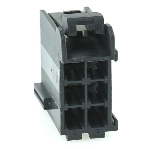 junior power timer housing for female terminals, 6-pole, grey, code A