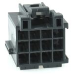 junior power timer housing, 12-pole (3×4), coding A, grey