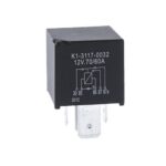 Power Relay 12V, 60/70A, changeover contact, with diode, 3×9.3mm + 2x 6.3mm, sealed