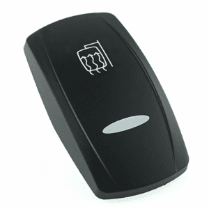 actuator Contura V black, symbol  "mirror defrost" bar lens, laser etched