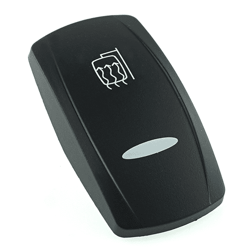 actuator Contura V black, symbol  "mirror defrost" bar lens, laser etched