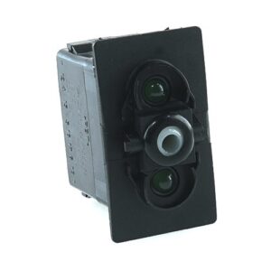 on-2xon-on Double Switch, for Contura II,III,IV,V, LED 1 superbright green, LED 2 superbright green