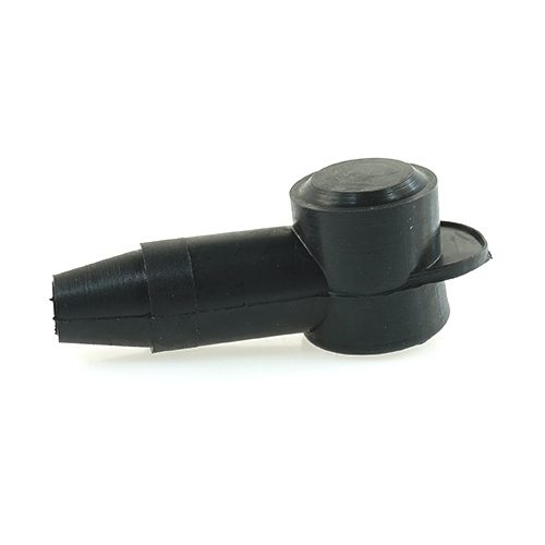 terminal insulation boot, cable diameter 7.6mm, contact diameter 17mm, black