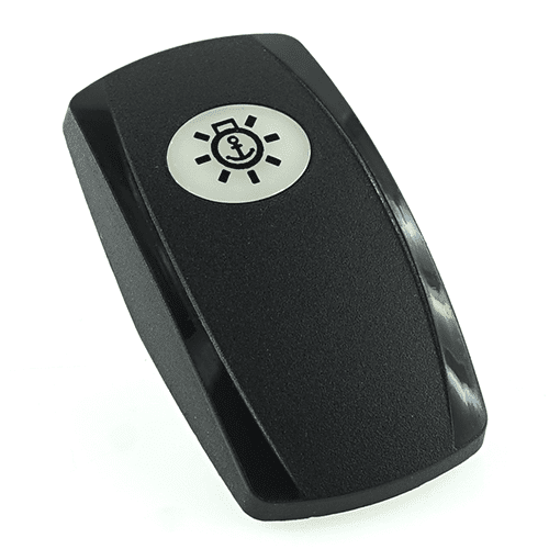 Actuator Contura V, black, oval lens white, symbol "anchor light"