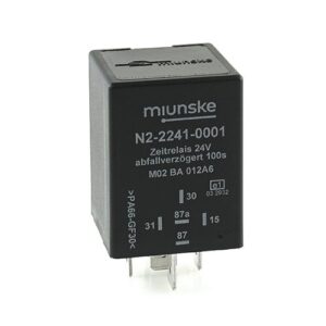 Switch-off Delayed Timer Relay 24V, 100sec, no dry contact, retriggerable