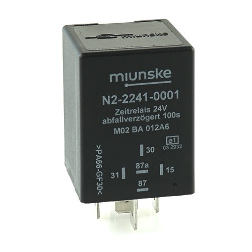 Switch-off Delayed Timer Relay 24V, 100sec, no dry contact, retriggerable