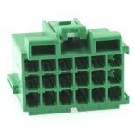 junior power timer housing, 18-pole (3×6), green