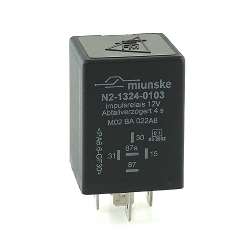 Switch-off Delayed Impulse Relay 12V, 4s, no dry contact, negative triggered