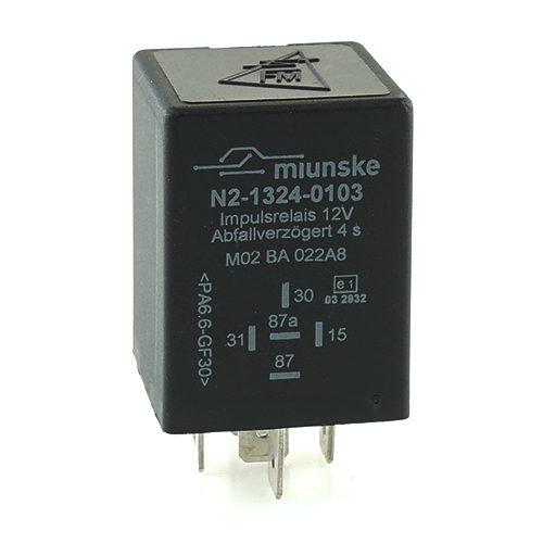 Switch-off Delayed Impulse Relay 12V, 4s, no dry contact, negative triggered