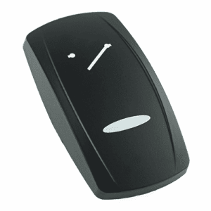 actuator Contura V black, symbol "Terminal X", bar lens, laser etched