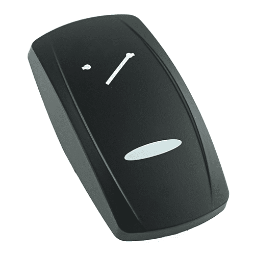 actuator Contura V black, symbol "Terminal X", bar lens, laser etched