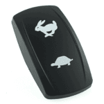 actuator Contura V black, symbol “fast”/ symbol “slow”, laser etched