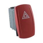 Multi Circuit Switch, 12V, Contura V, LED 1 red, symbol “hazard warning”