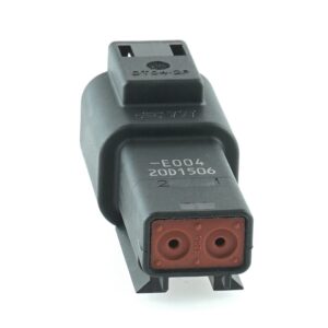 Receptacle 2way, DT04-series,black