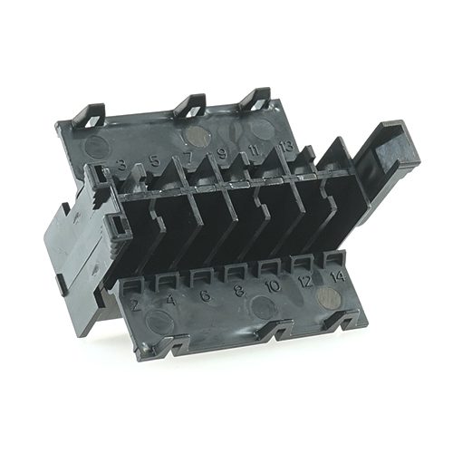 junior power timer housing, 14-pole (7x2), T-shape