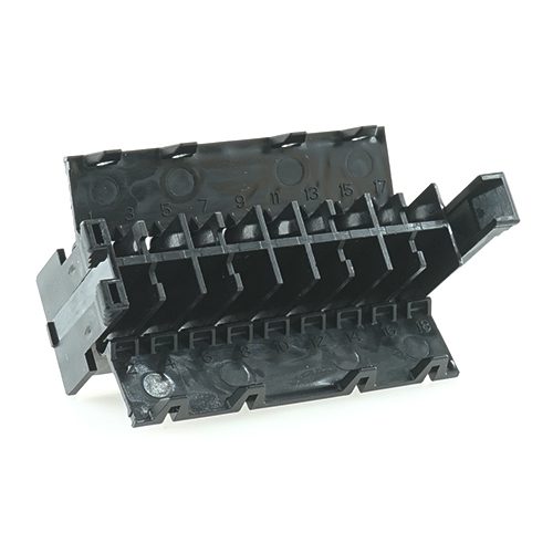 junior power timer housing, 18-pole (9x2), T-shape