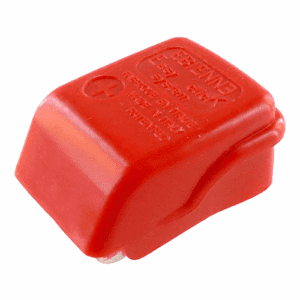 Battery Clamp "+", screw terminal for 70mm², with cover red