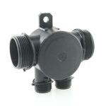 Multiple conduit fitting NW22-22-10-10, black, waterproof