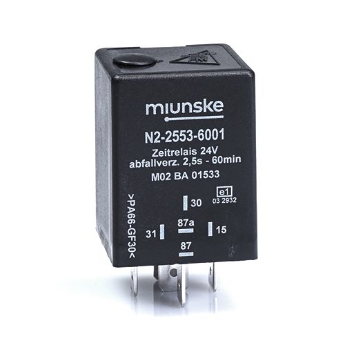 Switch-off Delayed Timer Relay 24V, 2.5sec...60min adjustable, no dry contact, retriggerable
