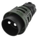 Plug 2-pole, 24V, with metal screw ring,crimp-/soldering contact 50mm², cap nut for max. wire diameter 13mm