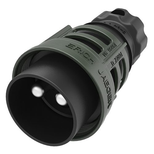 Plug 2-pole, 24V, with metal screw ring,crimp-/soldering contact 50mm², cap nut for max. wire diameter 13mm