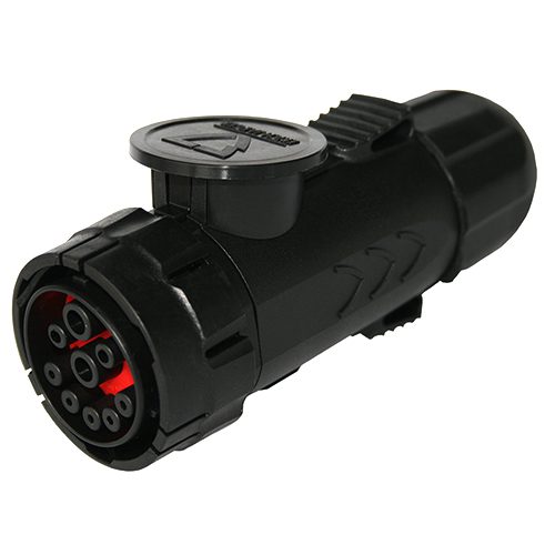 ISOBUS IBIC plug, 9-pole, 12V, ISO 11783-2, with contacts