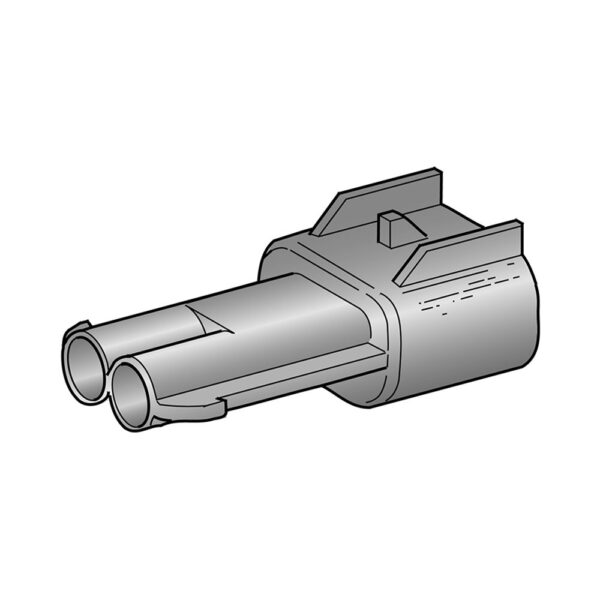 Seal 2.8mm, male holder, 2way, black