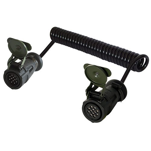 coil 12-pole/24V with 1x plug with contact pins and 1x plug with contact sockets