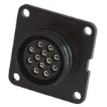 Socket with socket connectors 12-pole, 24V