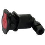 ADR/EBS/ABS 15-pole, 24 V, with crimp contact, cap nut for cable diameter 12 – 18 mm, bayonet coupling, cable outlet 90°
