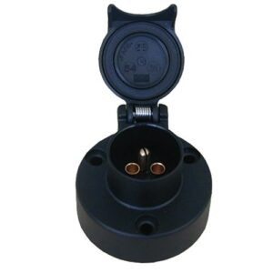 Socket 3-pole, 6V-24V, screw contact