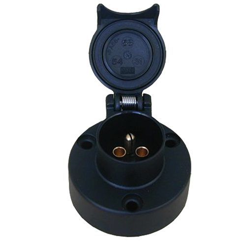 Socket 3-pole, 6V-24V, screw contact