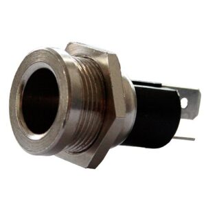 Socket 2-pole, 6-24V, flat terminal 6,3mm
