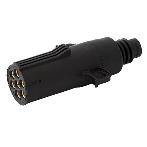 plug 7-pole, 24V, ISO1185,screw contact, grommet for cable diameter 10-12mm