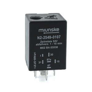 Switch-off delayed Timer Relay 24V, NC 20A/NO 20A, 1...15min, no dry contact, retriggerable