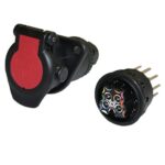 ADR socket 15-pole, 24V, for screw contact, with screw cap, for cable diameter 12-18mm