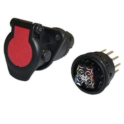 ADR socket 15-pole, 24V, for screw contact, with screw cap, for cable diameter 12-18mm