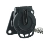 EBS/ABS/ADR socket 15-pole, 24V, crimp contact, cap nut for cable diameter 12-14mm