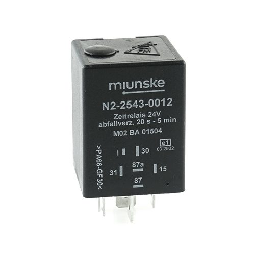 Switch-off Delayed Timer Relay 24V, 20s...5min, adjustable, dry contact, retriggerable