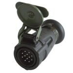 Plug 12-pole, 24V with pin contacts, for cable diameter 17mm