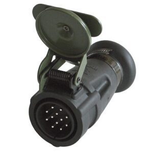 Plug 12-pole, 24V with pin contacts, for cable diameter 17mm