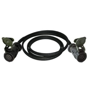 cable with 12-pole, 24 V with 1 plug with contact pins and 1 plug with contact sockets, length 2.8 m