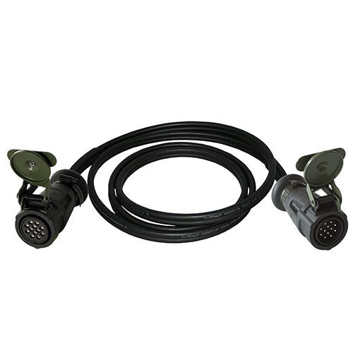 cable with 12-pole, 24 V with 1 plug with contact pins and 1 plug with contact sockets, length 2.8 m