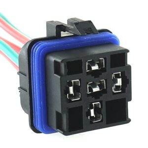 Relay Socket, zentral plug, 5 pin, cable length 150mm, waterproof