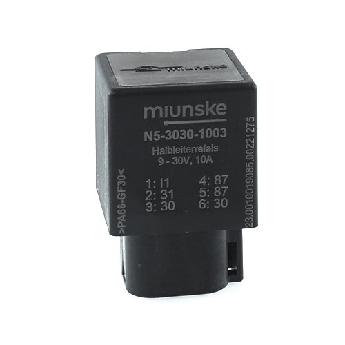 Mini Semi-Conductor Relay 9-30V, 10A, waterproof with DEUTSCH plug