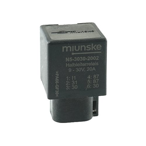 Mini Semi-Conductor Relay 9-30V, 20A, waterproof with DEUTSCH plug
