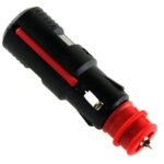 safety universal plug 5A/6-24V, with screwed strain relief, with integrated torpedo fuse 5 A